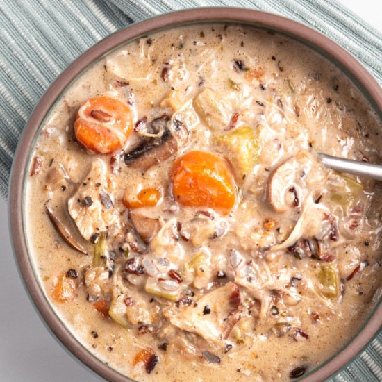 Instant Pot Wild Rice Soup