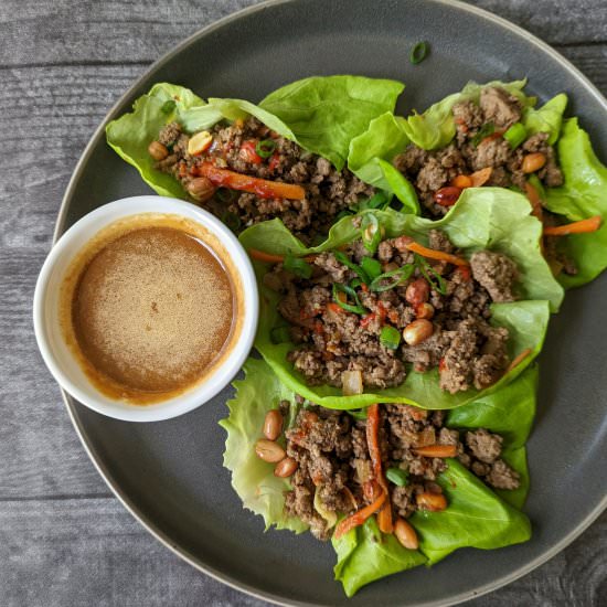 Healthy Beef Lettuce Wraps