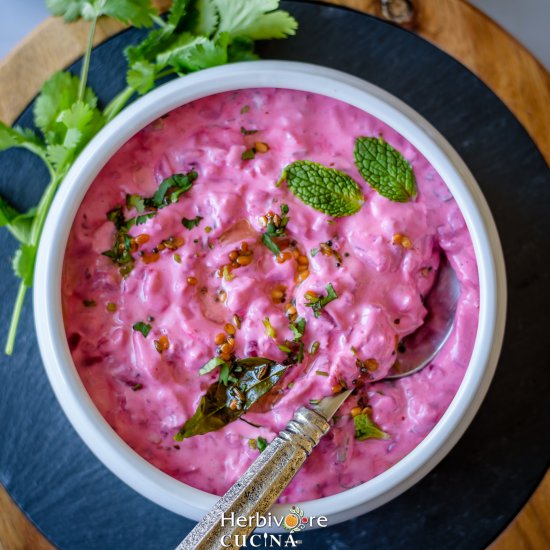 Easy Beetroot Raita