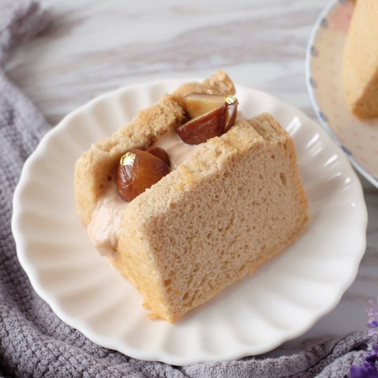 Chestnut Cream Chiffon Cake