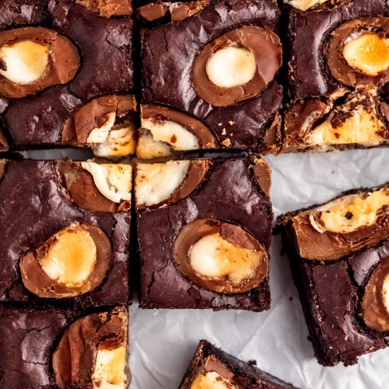 Creme Egg Brownies