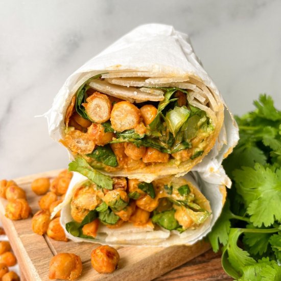 Buffalo Chickpea Wrap