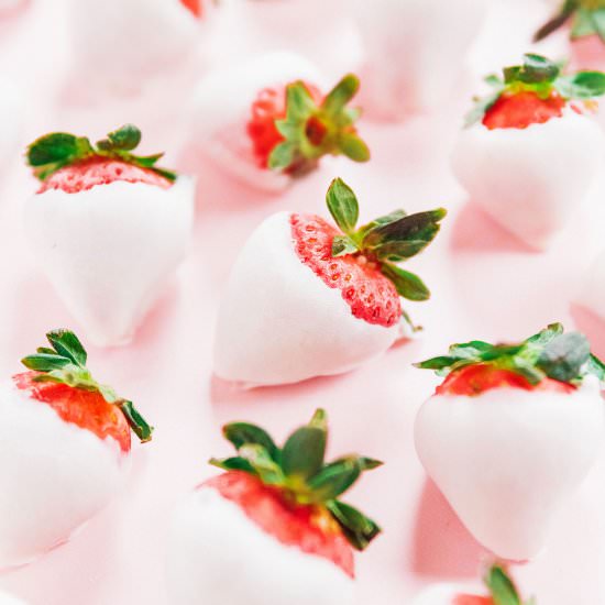 Frozen Yogurt Covered Strawberries