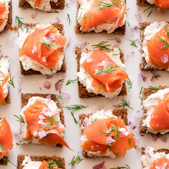 Smoked Salmon Canapés