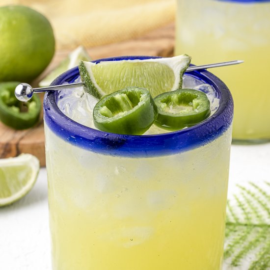 Spicy Jalapeno Margarita Mocktail