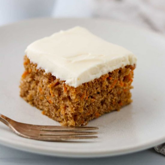 Simple Carrot Snack Cake