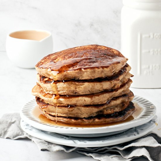 Easy Vegan Banana Oat Pancakes