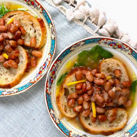 Cranberry Bean Zuppa Lumbarda