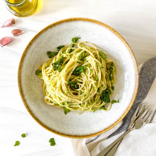 Broccoli asparagus pasta