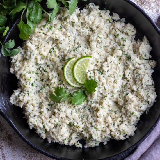 Toasted coconut cauliflower rice