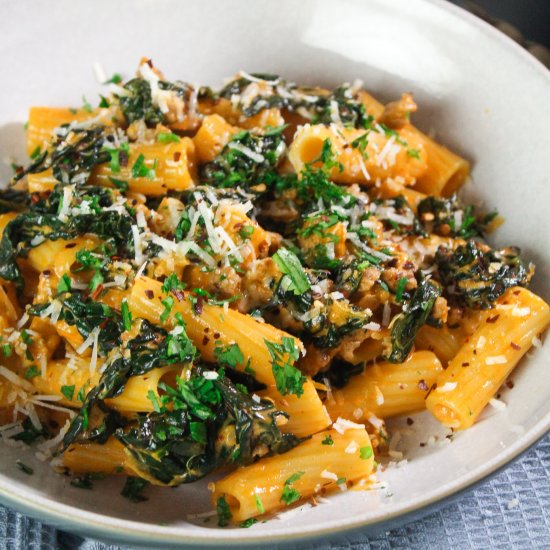 Creamy Sausage and Kale Pasta