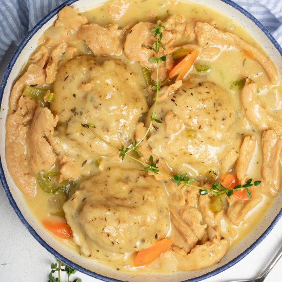 Vegan Chicken and Dumplings