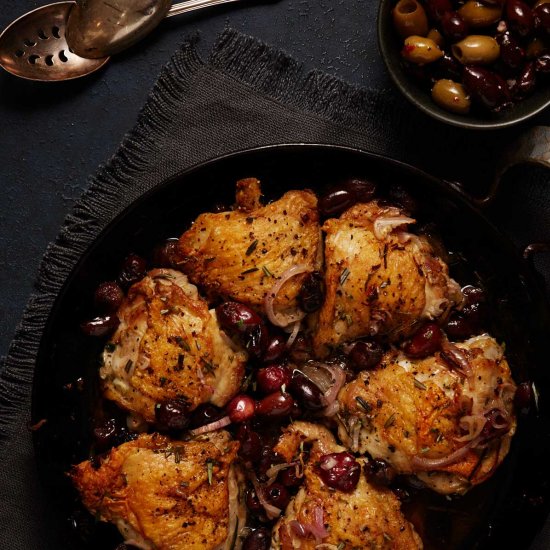 Chicken with Olives and Grapes