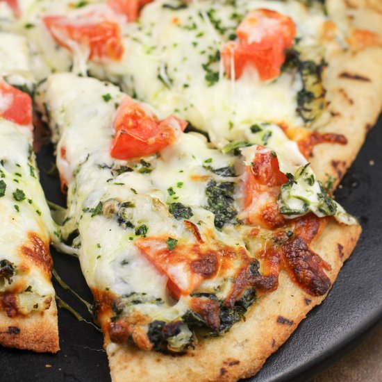 Spinach Artichoke Pizza