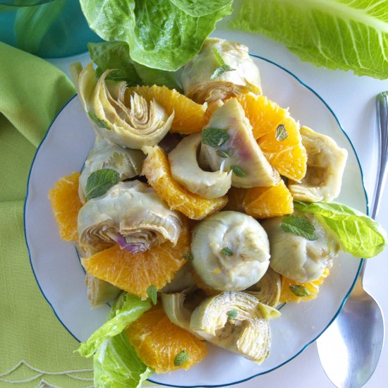 Artichoke-Orange Salad