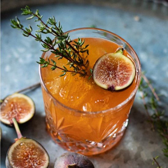 Fig Old Fashion Cocktail