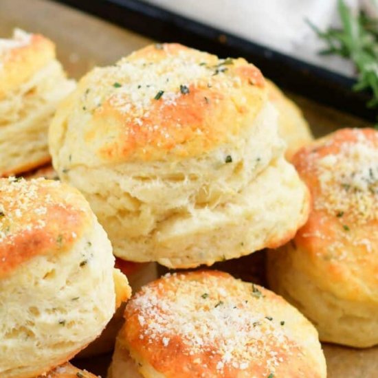 Garlic Butter Parmesan Herb Biscuit