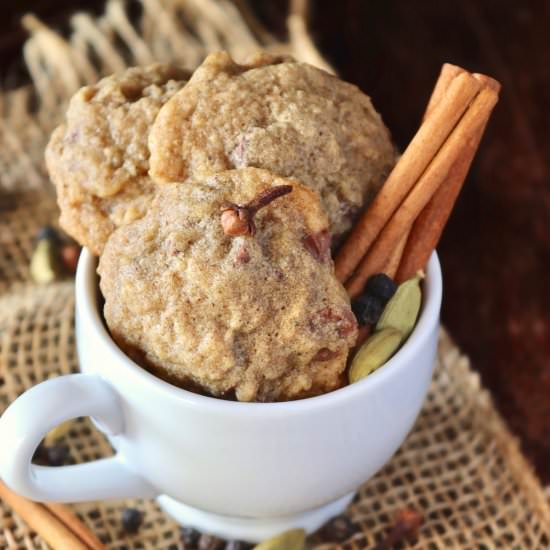 Chai Cookies with Chocolate