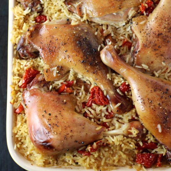 Portuguese duck & sausage rice