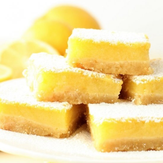 4-Ingredient Gluten Free Lemon Bars