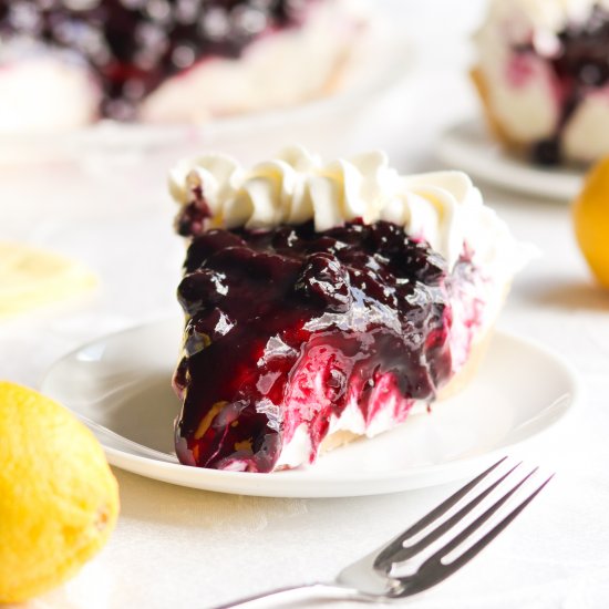 Lemon Blueberry Cream Pie