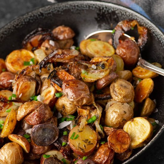 Roasted Potatoes and Onions