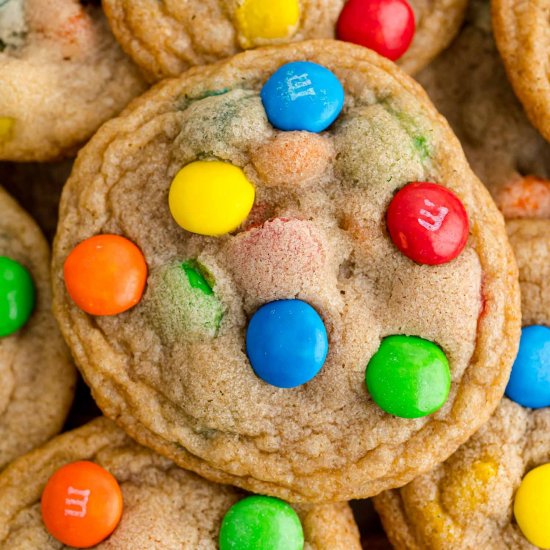 Perfect M&M Cookies