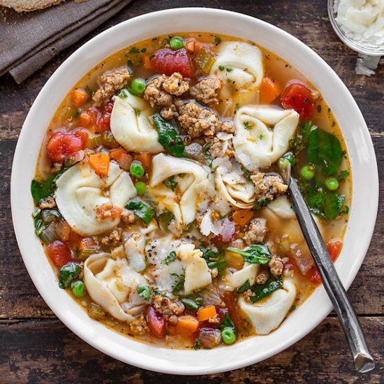 Sausage Tortellini Soup