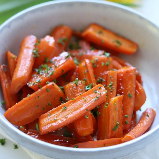 Brown Sugar Honey Glazed Carrots