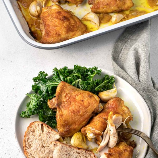 Curried Baked Chicken Thighs