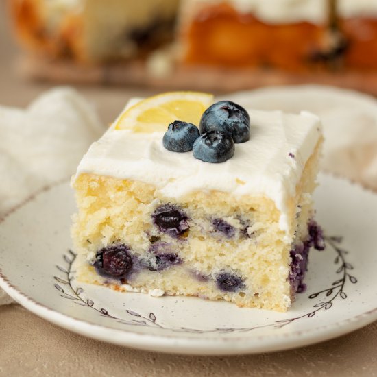 Blueberry Lemon Sheet Cake