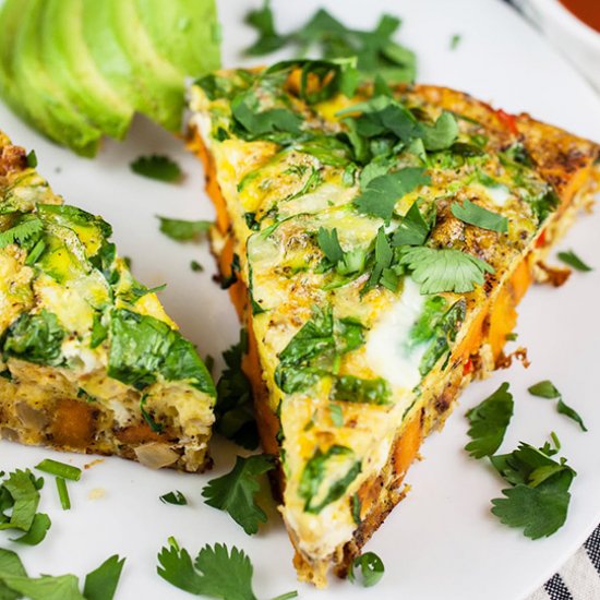 Southwest Sweet Potato Frittata