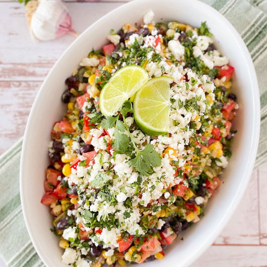 Charred Corn Salad with Black Beans