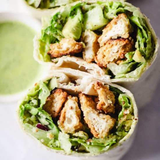 Green Goddess Crunchy Tofu Wrap