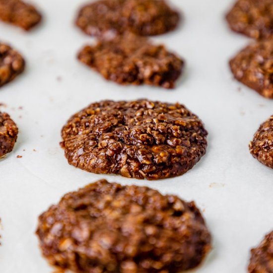 No-Bake Nutella Oatmeal Cookies