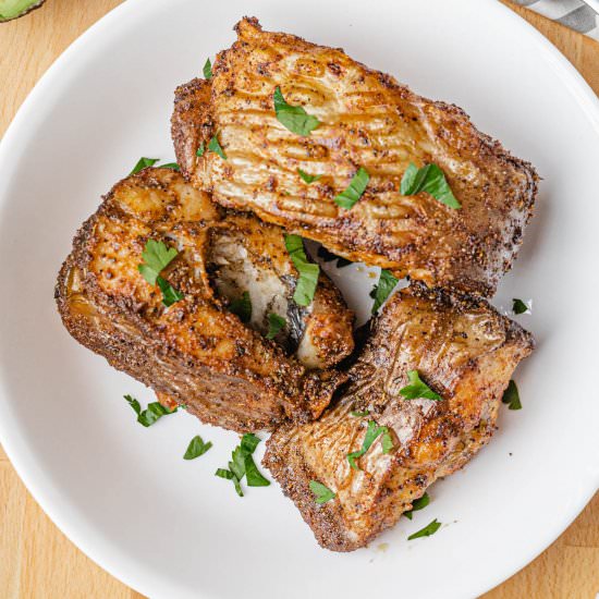 Air Fryer Catfish Steaks