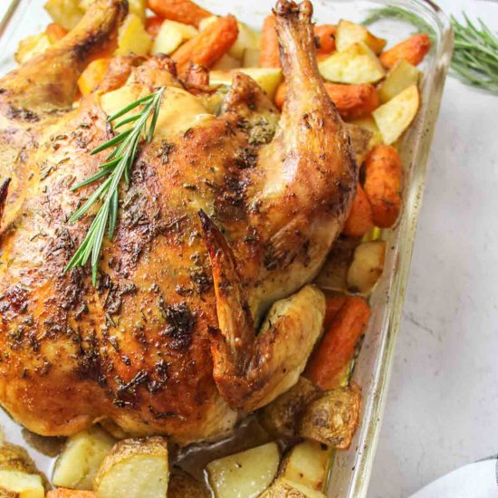 Whole Roasted Chicken Dinner