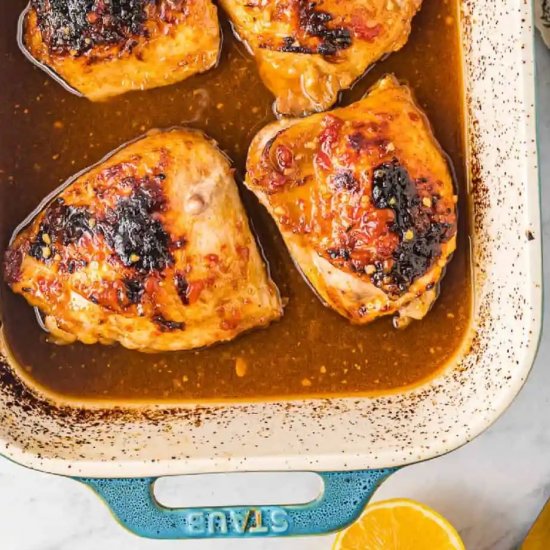 Honey Garlic Chicken Thighs