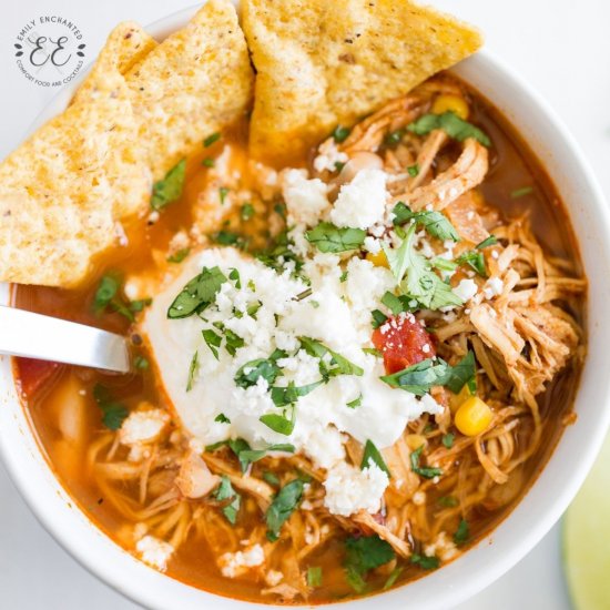 Instant Pot Chicken Tortilla Soup