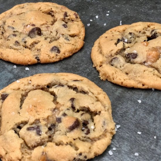 Salted Caramel Chocolate Cookies