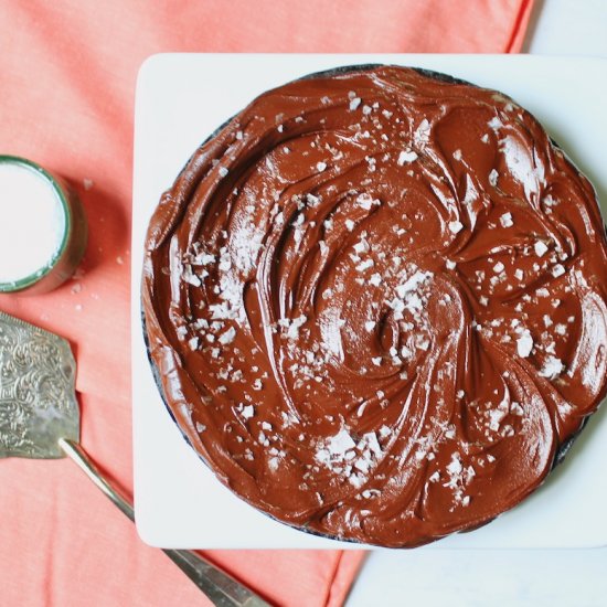 Salted Chocolate Potato Cake