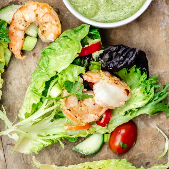 10-Minute Shrimp Lettuce Wraps