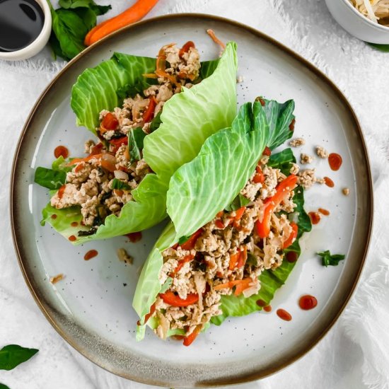 Thai Chicken Lettuce Wraps