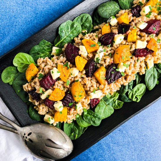 Farro Salad with Roasted Beets