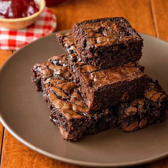 Strawberry Swirl Brownies