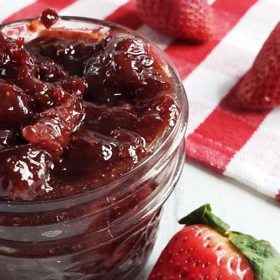 Roasted Strawberry Jam with Balsami