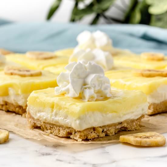 Banana Pudding Cheesecake Bars