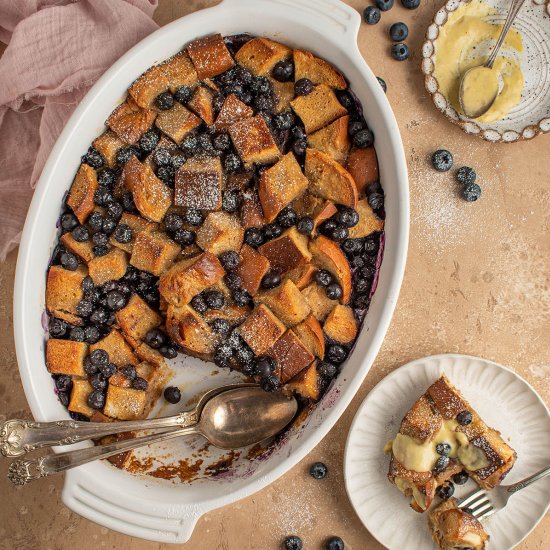 Earl grey bread pudding