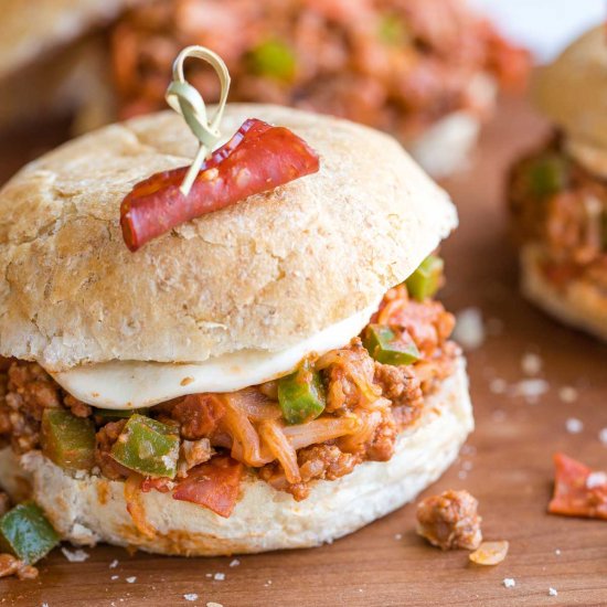 15-Minute Pizza Sloppy Joes