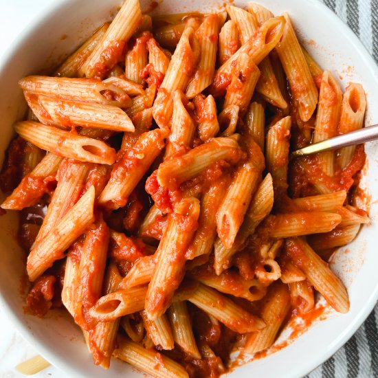 Italian Pink Sauce Pasta